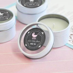 relaxation candle for baby shower gift idea