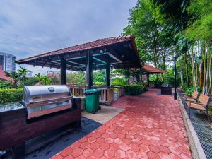 BBQ pit at outdoor venue