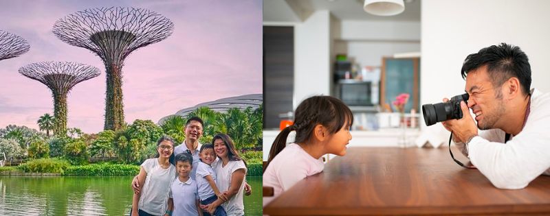 Family photoshoot Singapore options